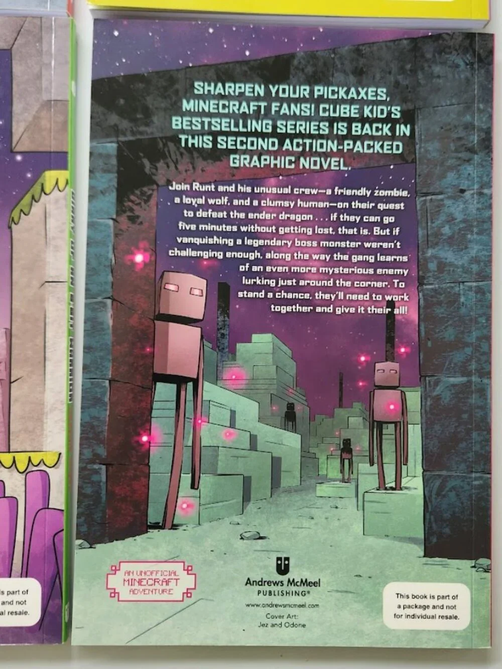 NEW Minecraft Book Bundle Diary of an 8-Bit Warrior Graphic Novel Comic Books Cu
